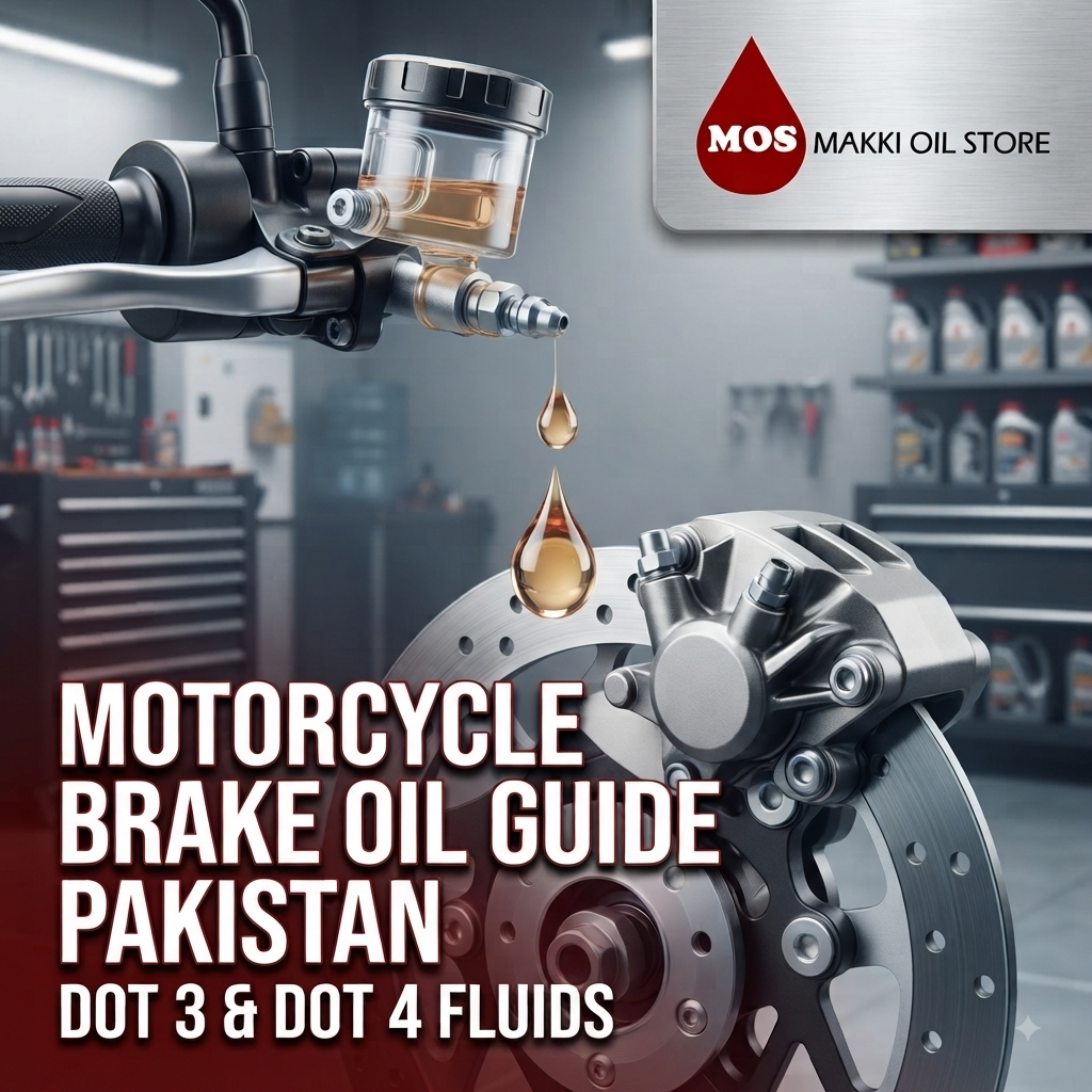 Which brake oil is recommended for motorcycles commonly used in Pakistan?